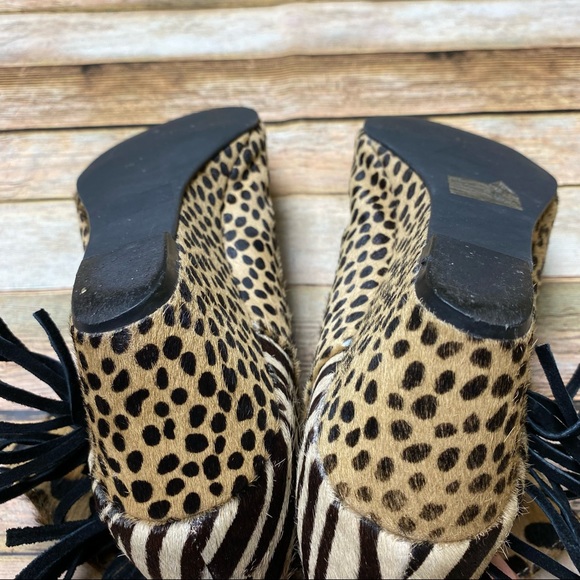 Falchi by Carlos Falchi Madison Calfhair Bootie - Picture 9 of 10